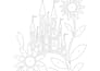 draw custom monochrome line art coloring book pages